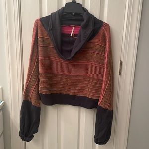 Free People medium striped turtleneck